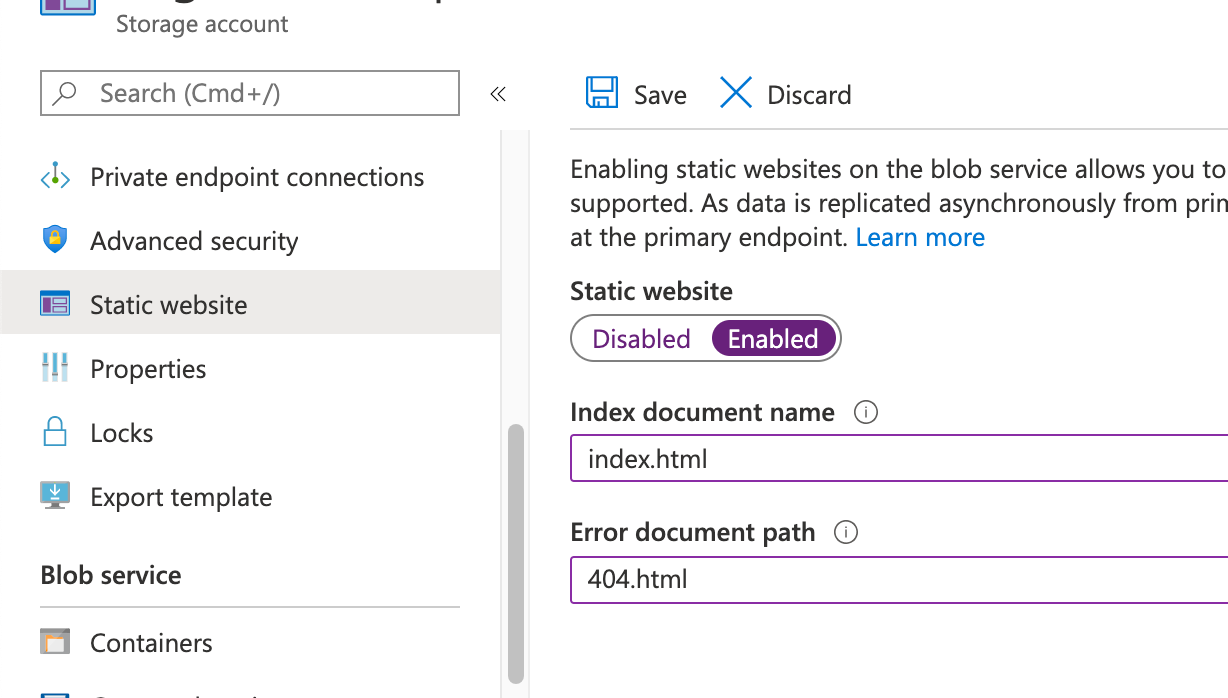 Cheap website hosting Azure Blob Storage + Azure CDN + Custom domain on HTTPS