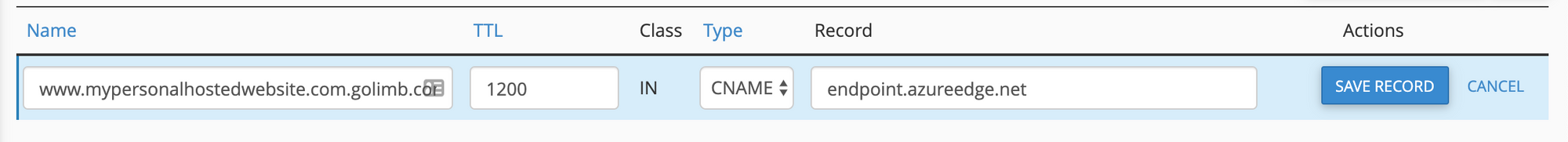 Cheap website hosting Azure Blob Storage + Azure CDN + Custom domain on HTTPS