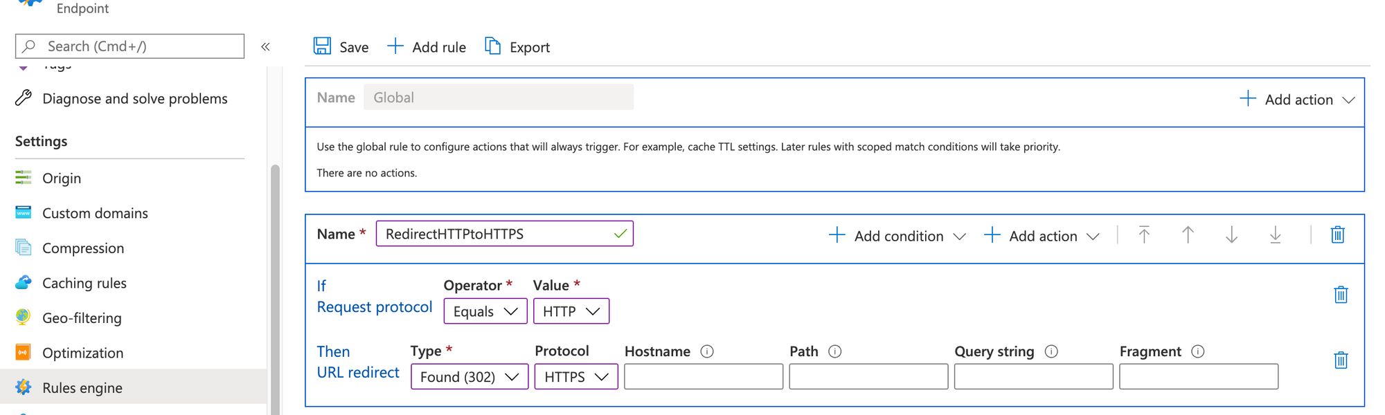 Cheap website hosting Azure Blob Storage + Azure CDN + Custom domain on HTTPS